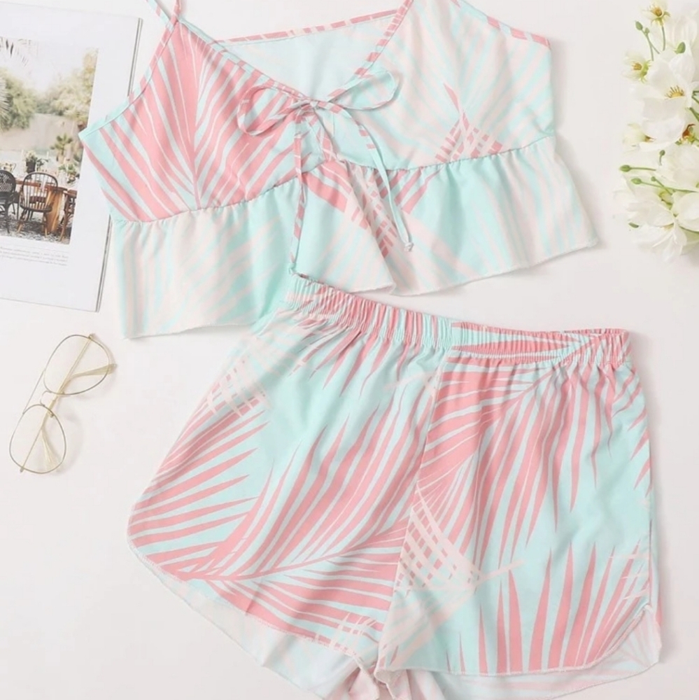 TROPICAL RUFFLE PJ SET - Picture 6 of 6